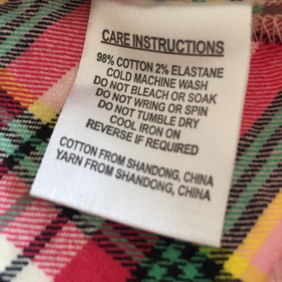 DANGERFIELD 18 plus size womens pleated plaid mini skirt pink green tartan curvy - Picture 8 of 16